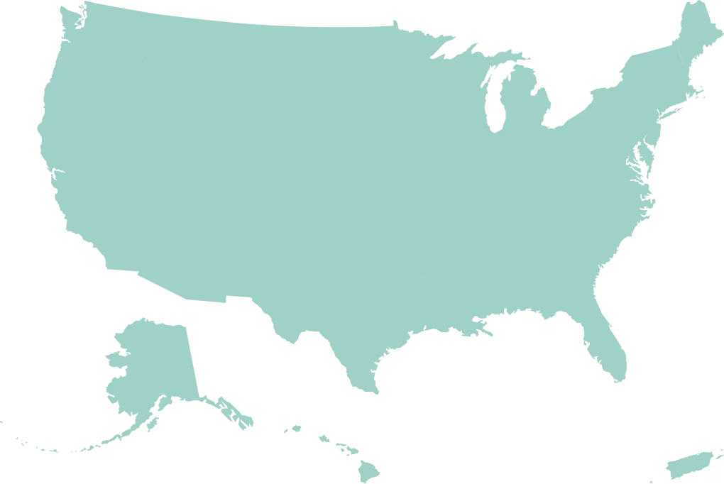 Map showing United States